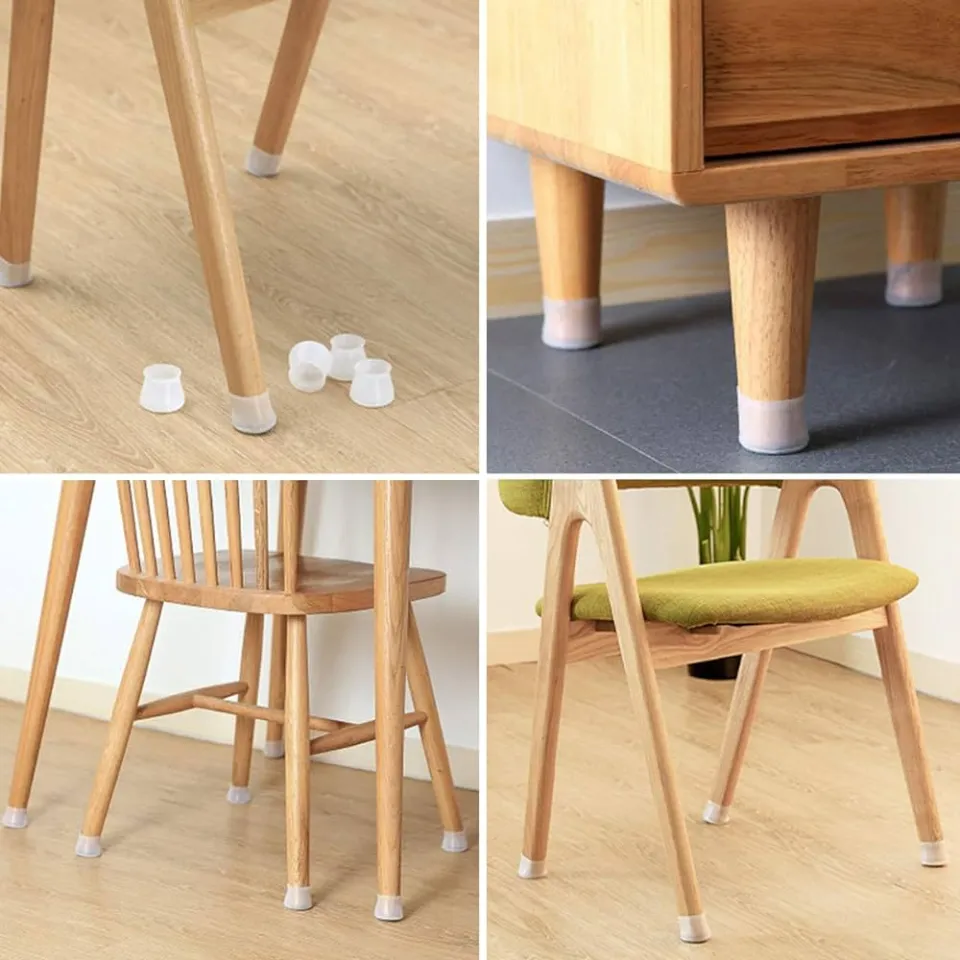 PACK OF Chair Leg Floor Protectors Silicone Furniture Leg Caps