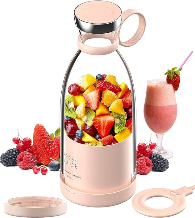 Personal%20Size%20Blender,%20Fresh%20Juice%20Mini%20Fast%20Portable%20Blender,%20Portable%20Smoothie%20Blender%20USB%20Charging,%20Electric%20Juicer%20Cup%20with%204%20Blades%20-%20Image%202