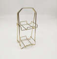 Metal cushion beauty storage rack, sponge puff egg holder, mineral antique crystal display rack. 