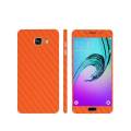 Samsung Galaxy A7 2016 Orange Carbon Fiber Texture Mobile Skin. 