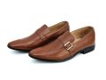Maazu Pure Leather Shoes For Men- Color Brown. 