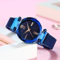 Women Mesh Magnet Buckle Starry Sky Luxury Fashion Analog Watches for Girls - 2020 Model - Magnetic Strip/Chain - College/Office. 