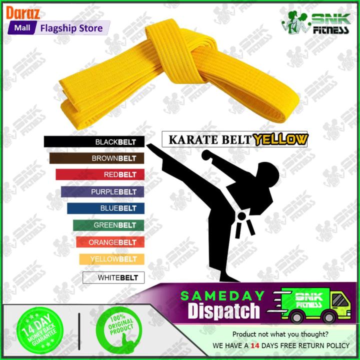 Karate Belts for Martial Arts, Judo, Taekwondo TKD, Karate, Kick Boxing (SNK FITNESS)