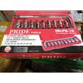 PRIDE TOOLS 10pcs L Type Spanner Box Socket Set Box Set Spanner Set Wrench Set Tools Set. 