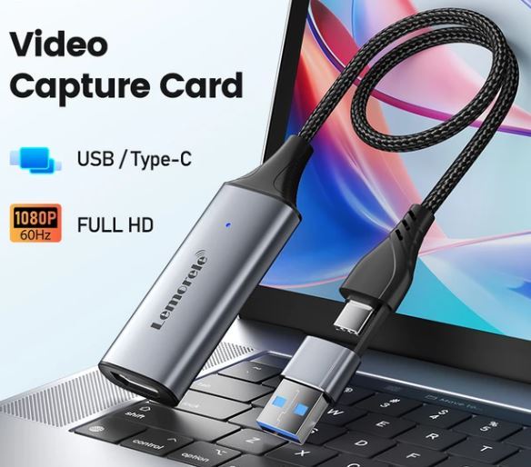 HDMI Video Capture Card USB 3.0 4K 1080P HDMI-compatible to USB/Type-c