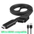 Video Converter High Resolution for WII to HDMI-compatibale 1080P Game Video Adapter. 