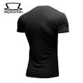 Men T-shirt Simple Whorl Texture Summer Top. 