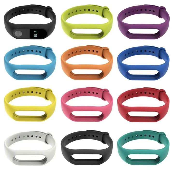 Bracelet Strap Soft Tpu Band Solid Color Bracelet Strap For Xiaomi Mi Band 2 For Xiaomi Band 2 Silicone Wristband Silicone