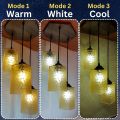Beautiful Aesthetic Hanging Wall Lamp 3 pcs Set Beautiful Roof Lamp For Bedroom Unique Modern Fibre Plastic Haging Wall Lamps With Wooden Base and 3 modes Bulb E27 Hanging wall lamp Stylish Lamps For Hall Room Dining Room Bedroom jhumar fanoos chandelier. 