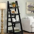 4 TIER WOODEN RACK WOODEN LADDER FOLDING BOOK SHELF STAND PLANT FLOWER DISPLAY SHELVING RACK | MULTI PURPOSE RACK | HOME STORAGE HANDMADE LADDER SHELF. 