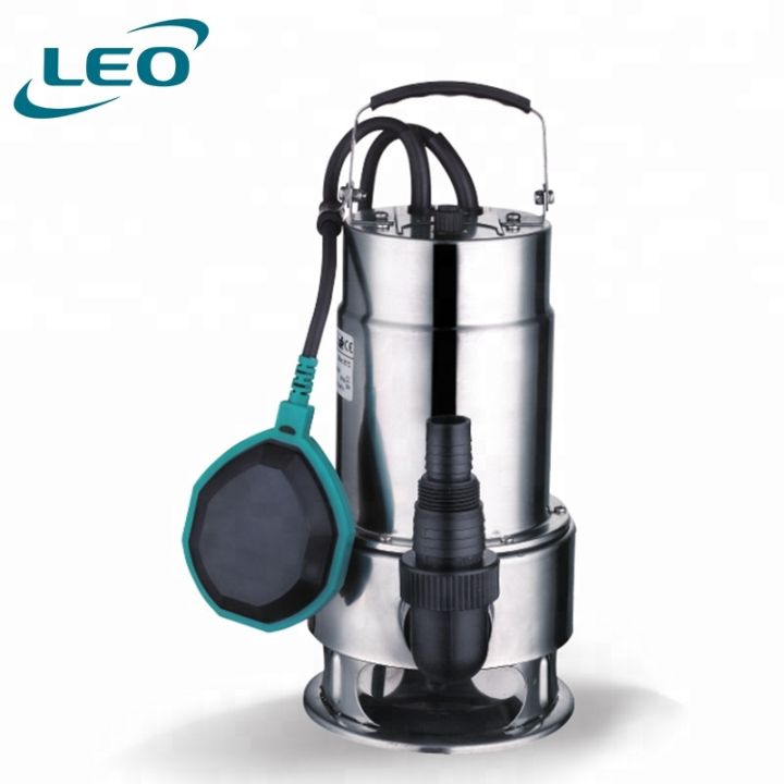 LEO XKS-750SW , 750 WATT / 1.0 HP  STAINLESS STEEL DIRTY WATER SUBMERSIBLE PUMP WITH FLOAT SWITCH FOR AUTOMATIC OPERATION, EURPEON STANDARD WATER PUMP