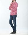 L/S WOVEN SHIRT FIESTA PINK. 