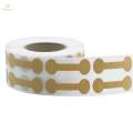 2x Round Jewelry Price Tag Stickers, Barbell Labels Kraft Blank Labels for Rings Merchandise Bags Jewelry Shops Identification Stickers. 
