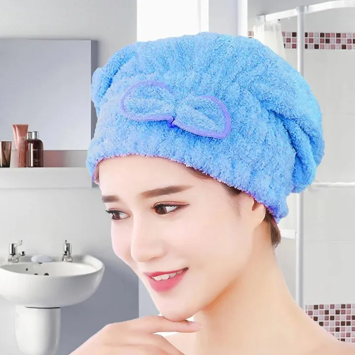 Bear%20Coral%20Fleece%20Thicken%20Quick%20Dry%20Hair%20Hat%20Towel%20Water%20Absorption%20Shower%20Cap%20-%20Image%208