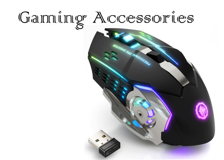 "Wireless Gaming Mouse - Rechargeable RGB Backlit"