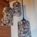 Beautiful Aesthetic Hanging Wall Lamp 3 pcs Set Beautiful Roof Lamp For Bedroom Unique Modern Fibre Plastic Haging Wall Lamps With Wooden Base and 3 modes Bulb E27 Hanging wall lamp Stylish Lamps For Hall Room Dining Room Bedroom jhumar fanoos chandelier. 