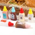 Kitchen Accessories 2Pcs for Bento Lunch Box Mini Tomato Ketchup Bottle Refillable Seasoning Storage Container Portable Sauce Salad Honey Squeeze Bottle. 