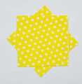YELLOW POLKA DOT NAPKINS PACK OF 20 NAPKINS. 