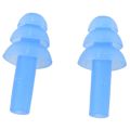 TWEXQNY 2 Pair Swimming Dive Flexible Silicone Ear Plugs Earplug Blue. 