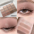 16 Colors Eyeshadow Palette Low Saturation Rose Pink Pearly Matte Glitter Eyeshadow Shiny Long-lasting Eye Shadow. 