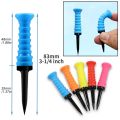 5 colors Golfer Training Tool Stability Tees Golf Tees Bulk Golf Training Aid Plastic Rubber Golf Tees Stability Tee Holder Golf Tees Golf Nails. 