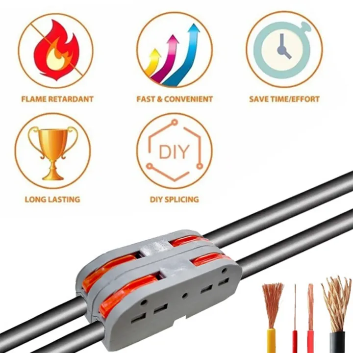 Mini%20Fast%20Wire%20Connector%202Pin%204Pin%20Spliceable%20Hard%20Wire%20Direct%20Insertion%20Multi%20Input%20And%20Multi%20Output%20Fast%20Wiring%20Terminal%20-%20Image%202