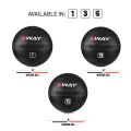 SWAY MEDICINE BALL (8''), SLAM BALL BLUE BLACK, WALL BALL, MEDICINE BALLS, CORE STRENGTH, FITNESS, HEAVY WORKOUT, WORKOUT BALLS, WEIGHTED BALLS, STRENGTH TRAINING EQUIPMENTS. 