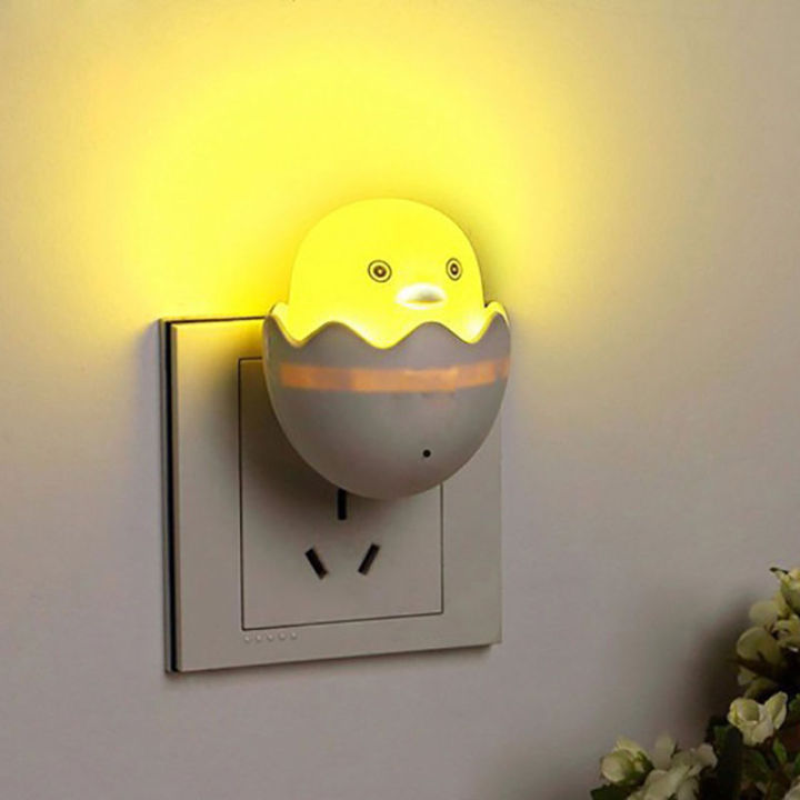 LED Night Lamp Cute Chick Night Light-control Sensor Kids Nursery - Main Image