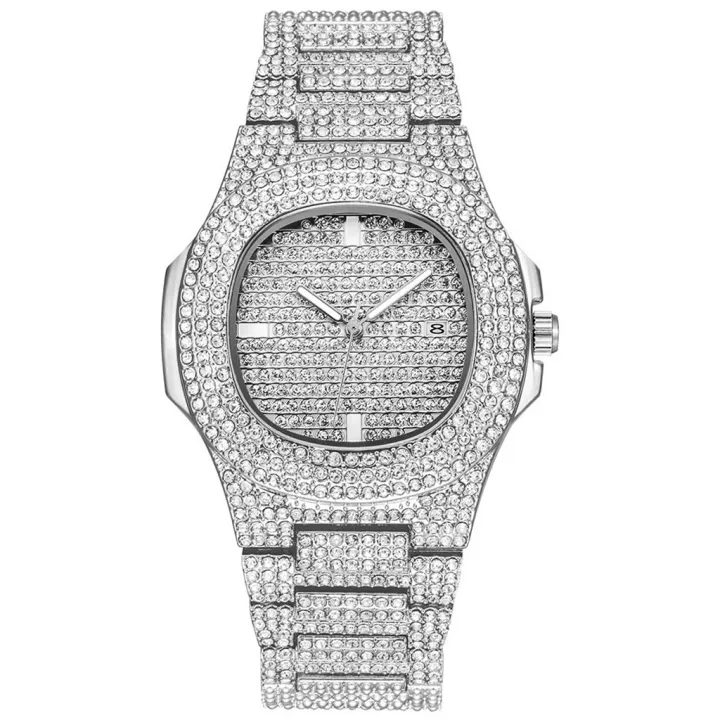 Geartronic%20Gypsophila%20Full%20Diamond%20Alloy%20Steel%20Belt%20Quartz%20Watch%20Simple%20Trend%20Ladies%20Watch%20-%20Image%203