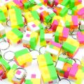 Novelty assembly combination I intellectual Rubik's Cube small toy Kong Ming lock toy with keychain gacha toy. 