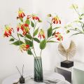 DIY Wreath Wedding Home Realistic Room Fake Flowers Bouquet Flame Lilies. 