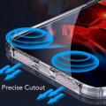 iPhone 14 Pro Max Back Cover Transparent Soft Bumper Clear 6D Silicon Jelly Back Case Imported. 