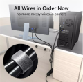 1M Hand Tear Self-Adhesive Strap Wire Storage Hooks Loops Cable Tie Magic Tape Cable Management Belt Fixed Binding Belt 1Pcs. 