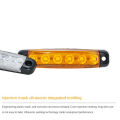 2pcs 24V Highlight 6 Beads Truck Led Side Light 12V Traieisure time ler Trailer Lights Truck Strip Side Light with Foam Screw. 