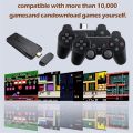 Wireless Retro Game Console, New Game Stick Lite 2025 Best Childhood Memories, Plug and Play Video Game Stick Built in 20000+ Games,9 Emulator Console, Dual 2.4G Wireless Controllers,4K HDMI Output with Stick (2 Controller, 1 Game Stick). 