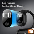 100% Quality+COD Xiaomi FN-98 Wireless Bluetooth Earphone High Battery Long Range, Digital Display Does Not Enter Ear Air Conduction Motion Single ear headset. 