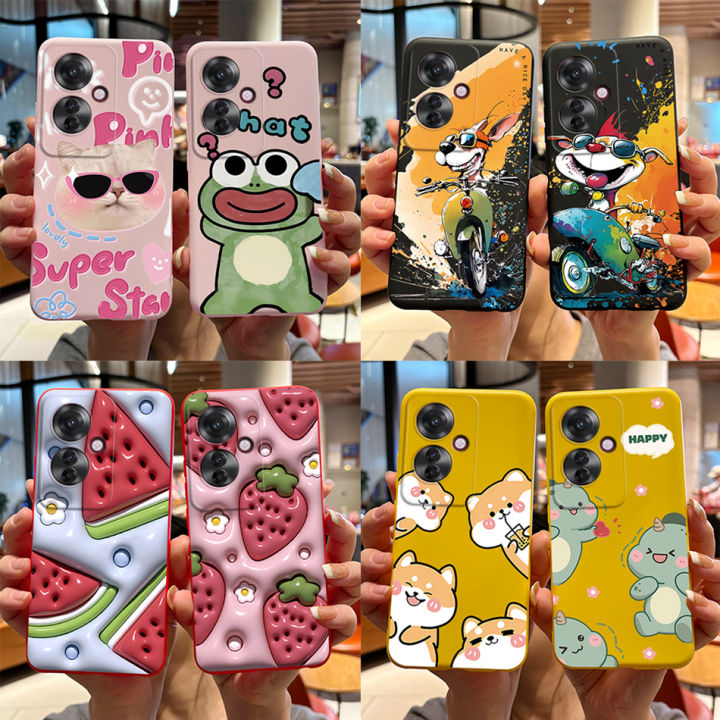 2603 Back Cover PPO Re for O Reno1 For OPPO Reno 11F 5G Phone Case 1F 5G Silicone Shockproof Bumper Cartoon Phone Case no 11F 11F 5G CPH
