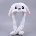 【Happier】 1PC Rabbit Hat Plush Can Moving Bunny Ears Hat For Kids Adult Girlfriend Bunny Plush Cap Winter Hat. 