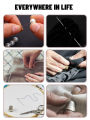 12 Pcs/Set Elderly Needle-Side Hole Blind Needle / Self Threading Needles Double Hole Needles /Stainless Steel Sewing Hand. 