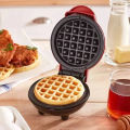 Waffle Maker - Mini Maker for Individual Waffles, Non-Stick Surfaces, Easy to Clean - Perfect for Hash Browns and Keto Chaffles. 