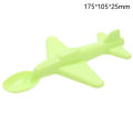 Fashion Baby Training Spoon Airplane Shape Long Handle Children Spoon Tableware. 
