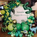 30 pcs 9 inch Jungle Green Balloons latex balloon for birthday party jungle theme balloon dark green balloon flag green Graduation Wedding Anniversary Baby Shower Party Decoration. 