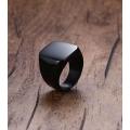 Black Titanium Punk Ring. 