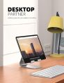 Tablet Stand Adjustable, Lamicall Tablet Stand : Desktop Stand Holder Dock Compatible with Tablet Such as iPad Pro 9.7, 10.5, 12.9 Air Mini 4 3 2, Nexus, Tab (4-13") - Silver. 