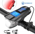 Bike Light USB Rear Bicycle Light Rechargeable Bike Tail Light and Front Light Set Cycle Headlight with Bicycle Speedometer Odometer Fits All Mountain & Road Bike. 