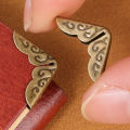 50/100PCS Antique Decorative Jewelry Gift Box Metal Corner Protector Decorative Corners for Book Photo Frame. 