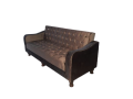 Sofa Combed Aram Design  3 Seater Stylish Emboss Tufting Brown Valvet & Colour Can be Customised {{ Special offer } Available. 