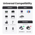 UGREEN Mini USB Cable Braided USB 2.0 to Mini B Cable Data Transfer Charge for Blue Yeti, Sat Nav, Dash Cam, Hero 2/3/4, DAC, PS3 Controller, MP3/4 Player, PDA, Camera, Scanner. 