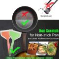 Silicone Pancakes Shovel Wide Spatula Turner Nonstick Fried Shovel Fish Spatula Silicone Wide Flexible Turner for Nonstick Cookware Egg Cookie Omelette. 