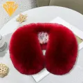 Windproof Faux Collar Cozy Faux Fur Neck Warmer Scarf for Winter Unisex Design less Than Women Winter Fake Collar. 
